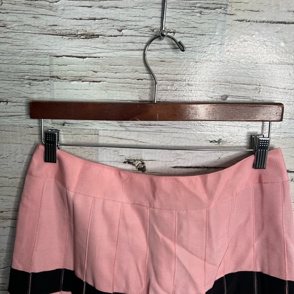 Vintage Carlisle pink black pleated skirt size 8 - Picture 3 of 8